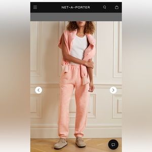 LES TIEN Cotton Fleece Jogger Sweatpants Track Pants NEW WITH TAGS